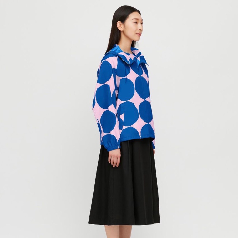 Marimekko Pink & Blue Printed Pullover Jacket